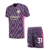 Dječji Nogometni Dres Manchester City Ederson Golmanski Gostujući 2023-24